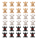 Chgcraft 30pcs 3 colores aleación de rhinestone colgantes FIND-CA0007-53-1