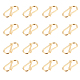 UNICRAFTALE 30pcs Golden S-Hook Clasp 304 Stainless Steel Hook Clasps about 3mm Hole S Hooks Clasps Necklace Clasp Connectors S-Shaped Hook for Necklace Jewelry Making 12.5mm Long STAS-UN0004-91G-1