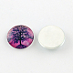 Half Round/Dome Tree Pattern Glass Flatback Cabochons for DIY Projects GGLA-Q037-25mm-M28-2