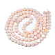 Chapelets de perles en verre électroplaqué X-EGLA-Q125-002-A06-2