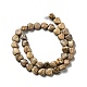 Chapelets de perles en jaspe avec images naturelles G-B022-14A-3