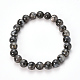 Bracelets extensibles en perles de larvikite naturelle BJEW-Q692-36-8mm-1