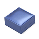 プラスチックブレスレットの箱  ベルベットと  正方形  藤紫色  9.1x9.1x4.5cm OBOX-Q014-36-2