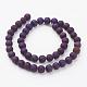 Electroplated Natural Agate Bead Strands G-P222-01-2