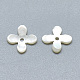 Perles de coquillage blanc naturel SSHEL-S260-056B-01-2