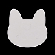 100 Uds. Tarjetas de exhibición de pendientes de joyería de papel con forma de cabeza de gato AJEW-Z021-03A-3