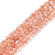 Chapelets de perles de sunstone naturelle naturelles X-G-K315-B02-A-1