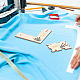 Benecreat 1 セット 木製シームガイド定規セット  キルティング 定規 裁縫 裁縫 テーラークラフト  淡い茶色  4.95~10.1x7.45~10.1x0.27cm  4個/セット DIY-BC0006-83-5