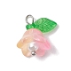 Perlas de vidrio de colores mezclados y dijes acrílicos. PALLOY-JF02567-01-2