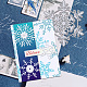Рождественская снежинка из углеродистой стали для штамповки трафаретов DIY-WH0309-1358-7