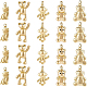BENECREAT 20Pcs 5 Style Brass Pendants KK-BC0008-08-1