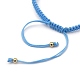Nylon ajustable pulseras de abalorios trenzado del cordón BJEW-JB05394-03-4