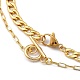 Pendant Necklaces & Cuban Link Chain Necklaces Sets NJEW-JN03031-3