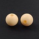 Half Drilled Frosted Round Shell Pearl Beads fit for Ball Stud Earrings BSHE-J010-18-1