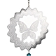 Butterfly 201 Stainless Steel 3D Wind Spinners HJEW-E011-04P-2