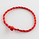 Braided Handmade Nylon Bracelet Cord X-BJEW-R257-01-2