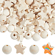 140pcs 2 Arten Holzperlen&nbsp;WOOD-SP0001-34-1