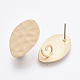 Accessoires de accessoires de puces d'oreilles en fer à surface lisse IFIN-T012-96-RS-1