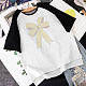 SUPERDANT Yellow Bow Iron on Rhinestone T-Shirt Teen Girls Bow Crystal Heat Transfer Hot fix Rhinestone Bling DIY Decals for Clothing T-Shirts Vest Shoes Hat Jacket DIY Accessories DIY-WH0303-117-3