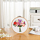 Flower Bouquet Pattern 3D Embroidery Starter Kits DIY-P077-073-1
