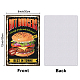 GLOBLELAND Vintage Restaurant Hamburger and Funny Word Metal Tin Sign for Garage Man Personalized Signs Garden Cave Signs Art Plaque Poster Wall Decor for Home Kitchen Bar Club 8?12inch AJEW-WH0189-231-2