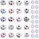 PandaHall 20 Pcs Clip Lock Bead Charms with 20 Pcs Silicon Rubber Stopper O-rings Fit European Style Bracelet for Jewelry Making PDLC-PH0001-01-1