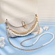 Cinghie della borsa del crossbody della perla dell'imitazione della resina di stile di wadorn 2pcs 2 FIND-WR0009-54-3