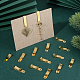 20 x Krawattenklammern aus Messing&nbsp;KK-SC0007-10C-4