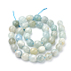 Chapelets de perles en aigue-marine naturelle G-T064-30-8x10-2