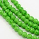 Spray Painted Glass Round Beads Strands X-DGLA-R004-6mm-30-1
