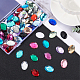 Fingerinspire 76pcs 19 couleurs autocollant de bijoux extra large TACR-FG0001-06-4