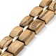 木製時計バンドブレスレット女性男性用  304ステンレス製クラスプ付  ミックスカラー  9-7/8インチ（25cm）。 BJEW-M306-01P-5
