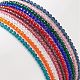 10 stücke 10 farbe bling glasperlen stretch armbänder set für frauen BJEW-JB08974-5