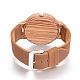 Montres-bracelets en bois de zebrano WACH-H036-20-4