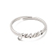 304 anillo ajustable con palabra de acero inoxidable. RJEW-L107-028P-2
