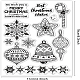 BENECREAT Christmas Bell Snowflake Clear Stamp DIY-WH0167-56-1042-2
