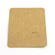 Forme rectangle cartes d'affichage carton boucle d'oreille X-CDIS-Q001-41-2