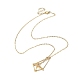 2Pcs 2 Style Brass Macrame Pouch Empty Stone Holder for Pendant Necklaces Making NJEW-JN04566-3