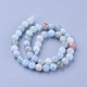 Chapelets de perles en aigue-marine naturelle G-G785-05B-2