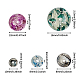 Chgcraft über 90pcs Nachahmung Bernstein Harz Perlen gemischte Farbe runde lose Perlen für Schmuck Halsketten Armbänder Ohrring Zubehör machen RESI-GL0001-03-2