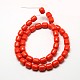 Imitation Amber Resin Barrel Beads Strands for Buddhist Jewelry Making RESI-A009B-D-03-2