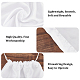 長方形サテン防塵袋  巾着袋  ホワイト  41x30.3x0.2cm ABAG-WH0031-35-4