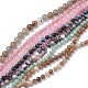 Naturstein Perlen Stränge, gefärbt, gemischte Stein, Runde, 4~12 mm, Bohrung: 0.8~1.2 mm, ca. 64 Stk. / Strang, 15~15.5 Zoll (38~39 cm)