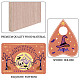 Ensemble de planches de divination à pendule en bois imprimé DJEW-WH0324-059-3