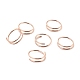 Double Nose Ring for Single Piercing AJEW-C010-02RG-03-1