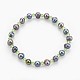 Cuentas de perlas naturales estiran pulseras BJEW-JB03893-2