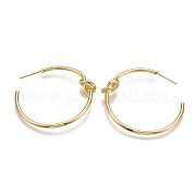 Brass Stud Earrings KK-T038-240G
