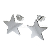 Серьги-гвоздики из нержавеющей стали 201 EJEW-K270-08P