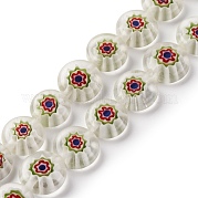 Ручной работы millefiori стеклянные бусины нитки LAMP-G164-04M