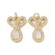 Латунные микро проложить кубического циркония подвески KK-B083-39C-G